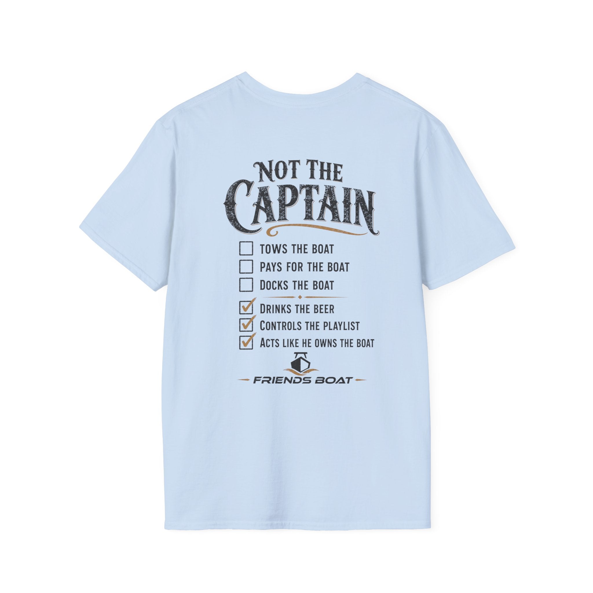 Not the Captain Checklist T-Shirt